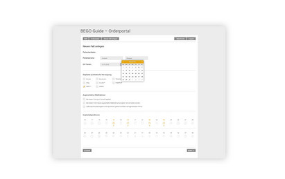 BEGO Guide Orderportal