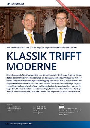 Klassik trifft Moderne – über Traditionen und CAD/CAM | ZTM Thomas Kwiedor und Carsten Vagt