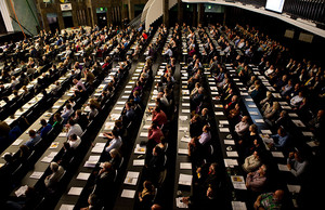 Das gut gefüllte Congress Centrum Bremen während des IMCC-Kongresses.