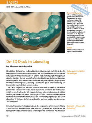 Der 3D-Druck im Laboralltag | Jens Silberbauer, Martin Zeppenfeld