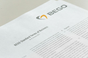 New Standard Terms of Business (as of January 2021) will apply at BEGO from the beginning of February 2021.