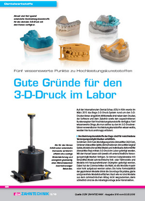 Gute Gründe für den 3-D-Druck im Labor | Dennis Wachtel