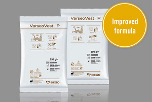 Now available with a new formula: VarseoVest P - the low-dust, phosphate-bonded, shock-heat precision investment material especially for casting 3D printed partial denture frames.