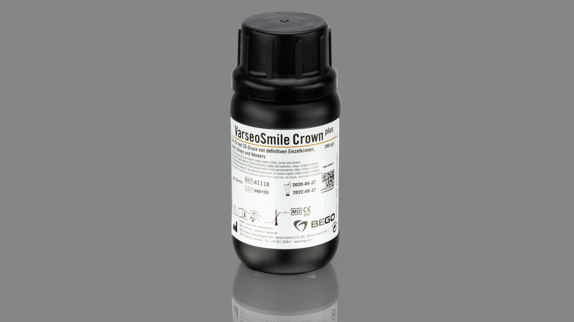 Supplementation of a 3D-printed crown made of VarseoSmile Crown plus with 3D printing material